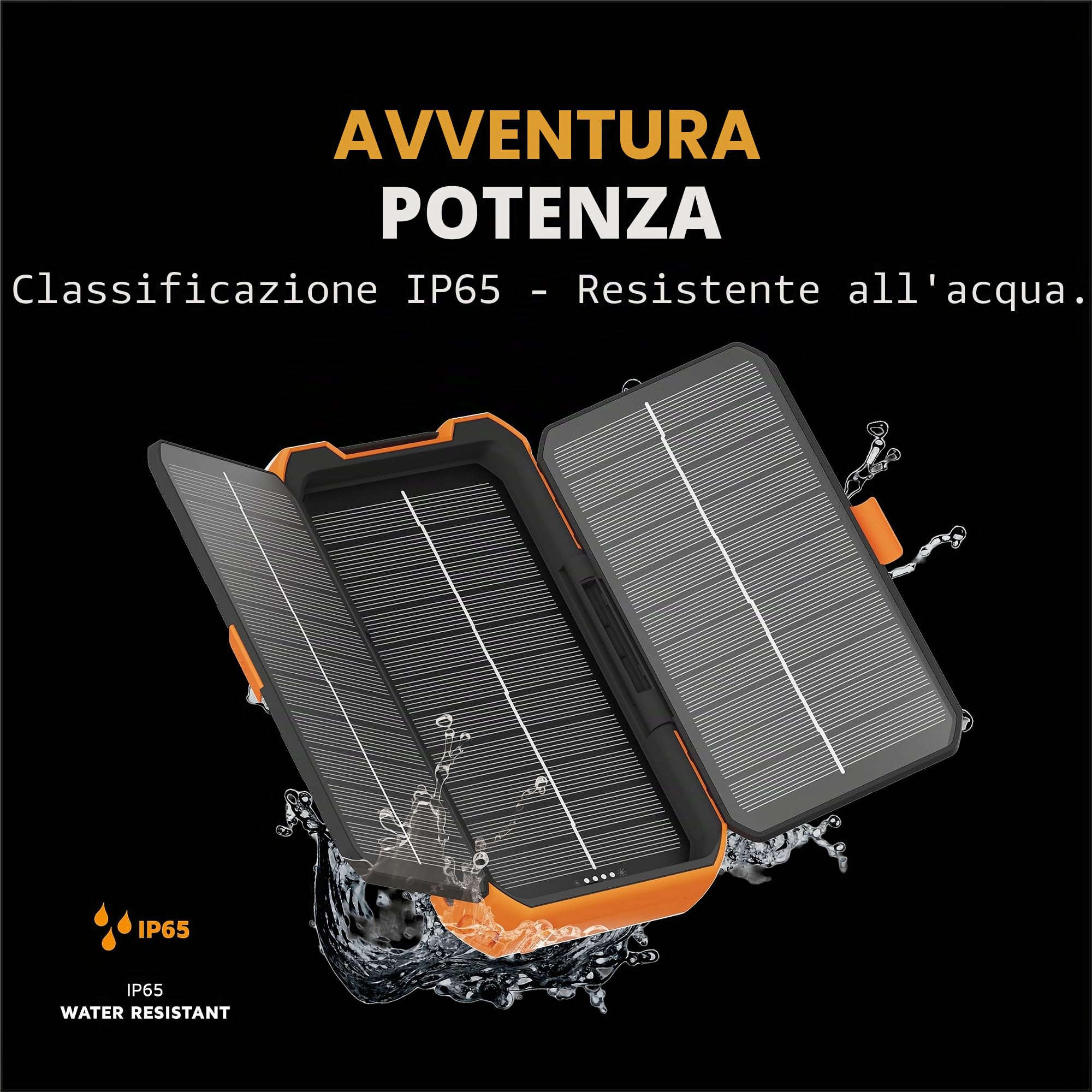Xtorm Rugged Solar Power Bank 10000mAh 20W USB-C PD plastica riciclata rugged IP65 con pannelli solari Gen 24 XR203