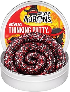 Crazy Aaron's Thinking Putty® - Ninja - Multi-Color Sensory Putty for Kids and Grown ups in a 4" Tin - Creative and Endless Fun, Stress Relief Therapy Toys, Never Dries Out - Made in USA