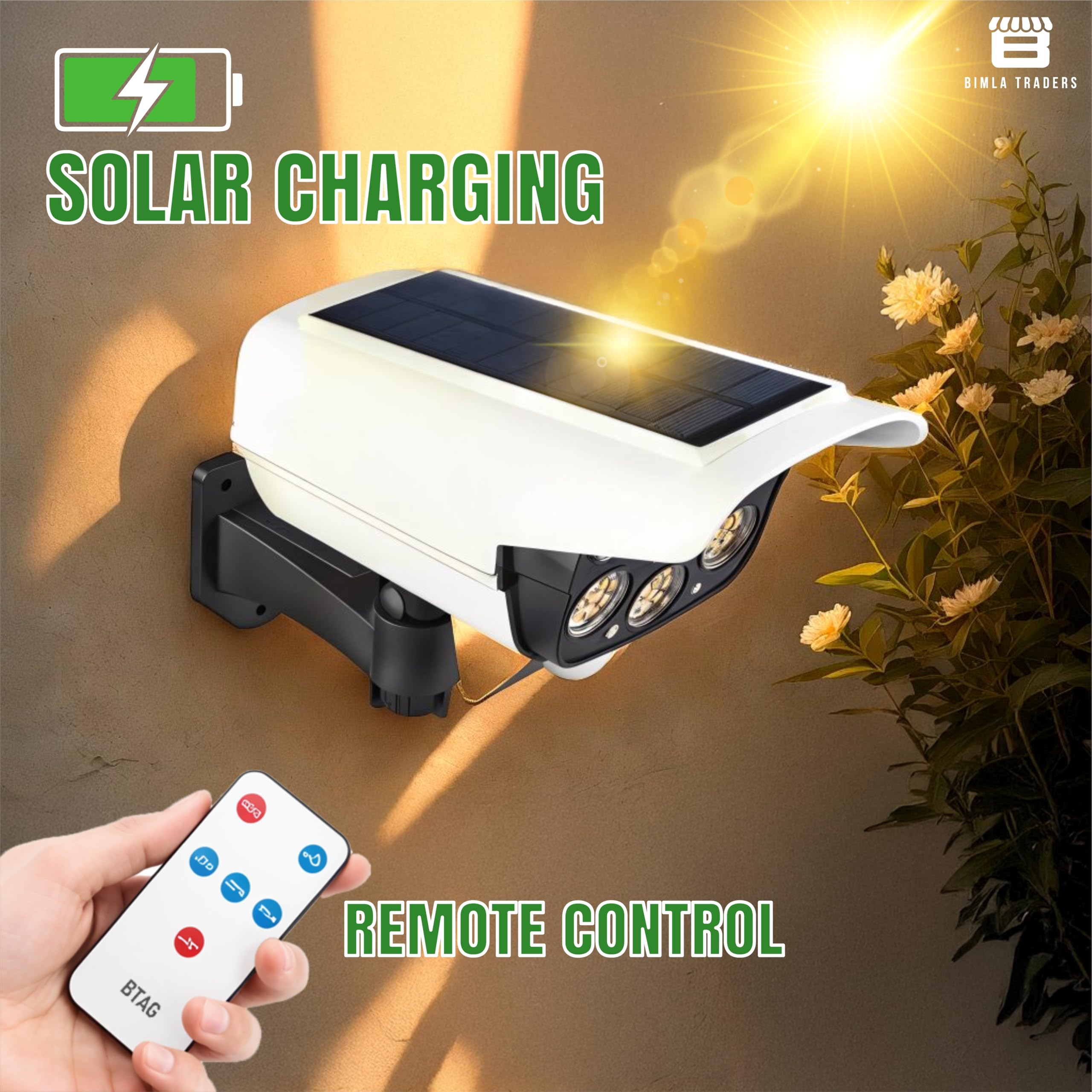 Solar Motion Sensor Light - Security Outdoor LED -4