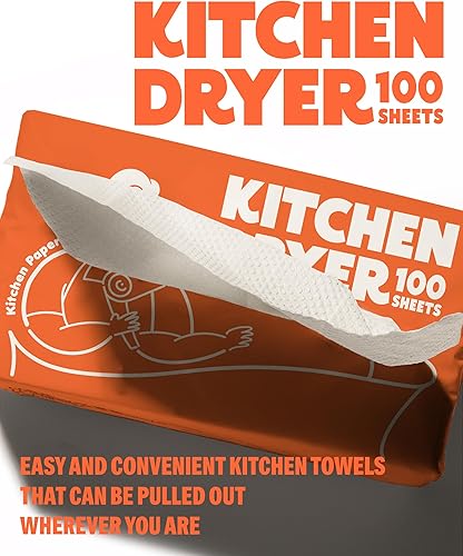 Miniatura 2 de BLONDY Toallas de papel de cocina, paquete de 6 servilletas desechables, hojas de papel de seda blanco, toallas de cocina a granel  Toallas de mano