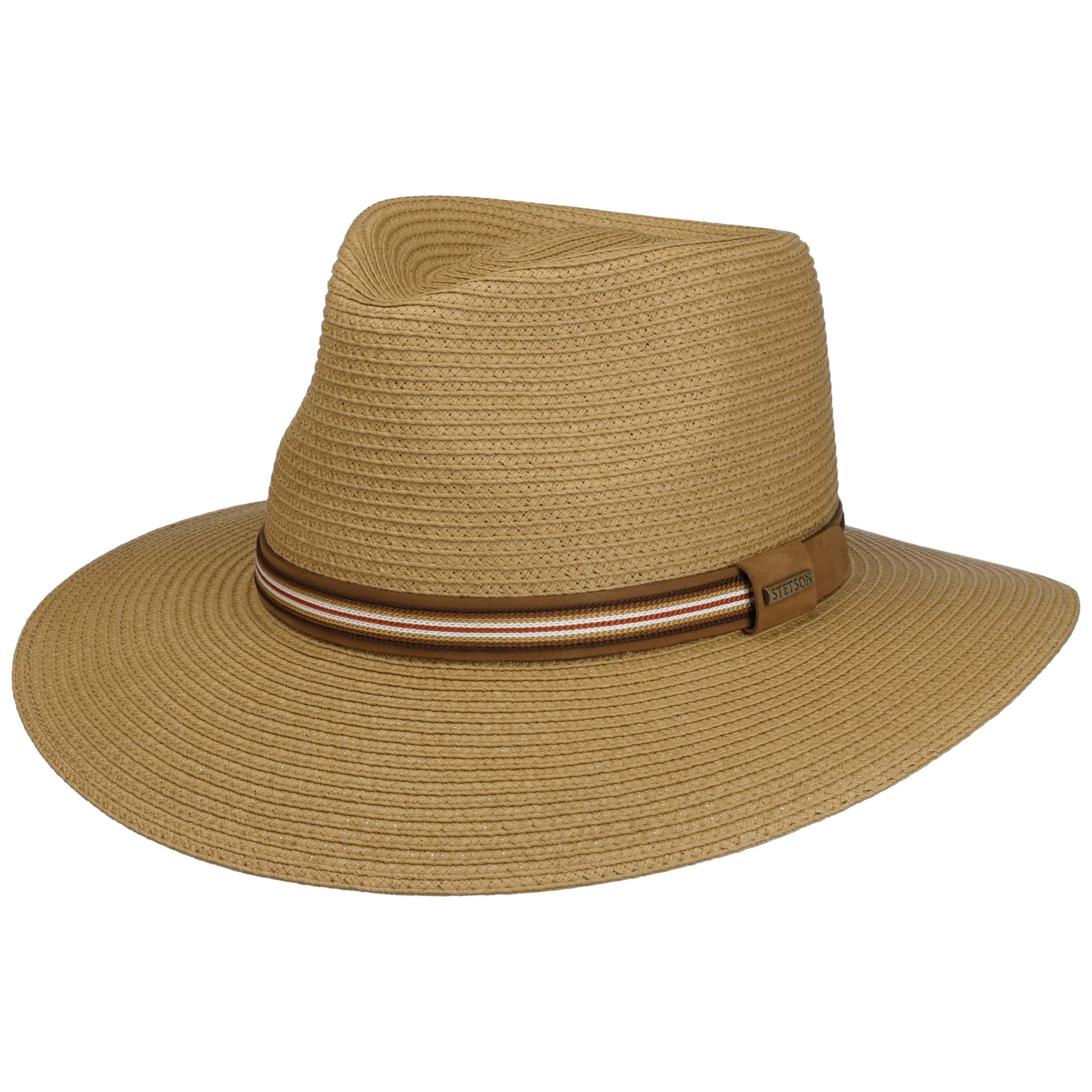 Stetson Big Brim Toyo Traveller Strohhut UV-Schutz 40 Damen und Herren Frühling Sommer