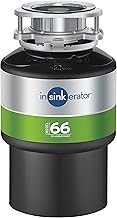 InSinkErator7971H Modèle 66 Siposer à déchets alimentaires avec commutateur d'air Noir