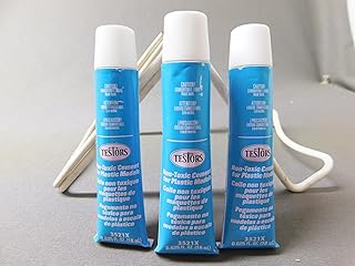 NON-TOXIC CEMENT for PLASTIC MODELS - Testors Tube Cement #3521 3-Pk ,#G14E6GE4R-GE 4-TEW6W201141