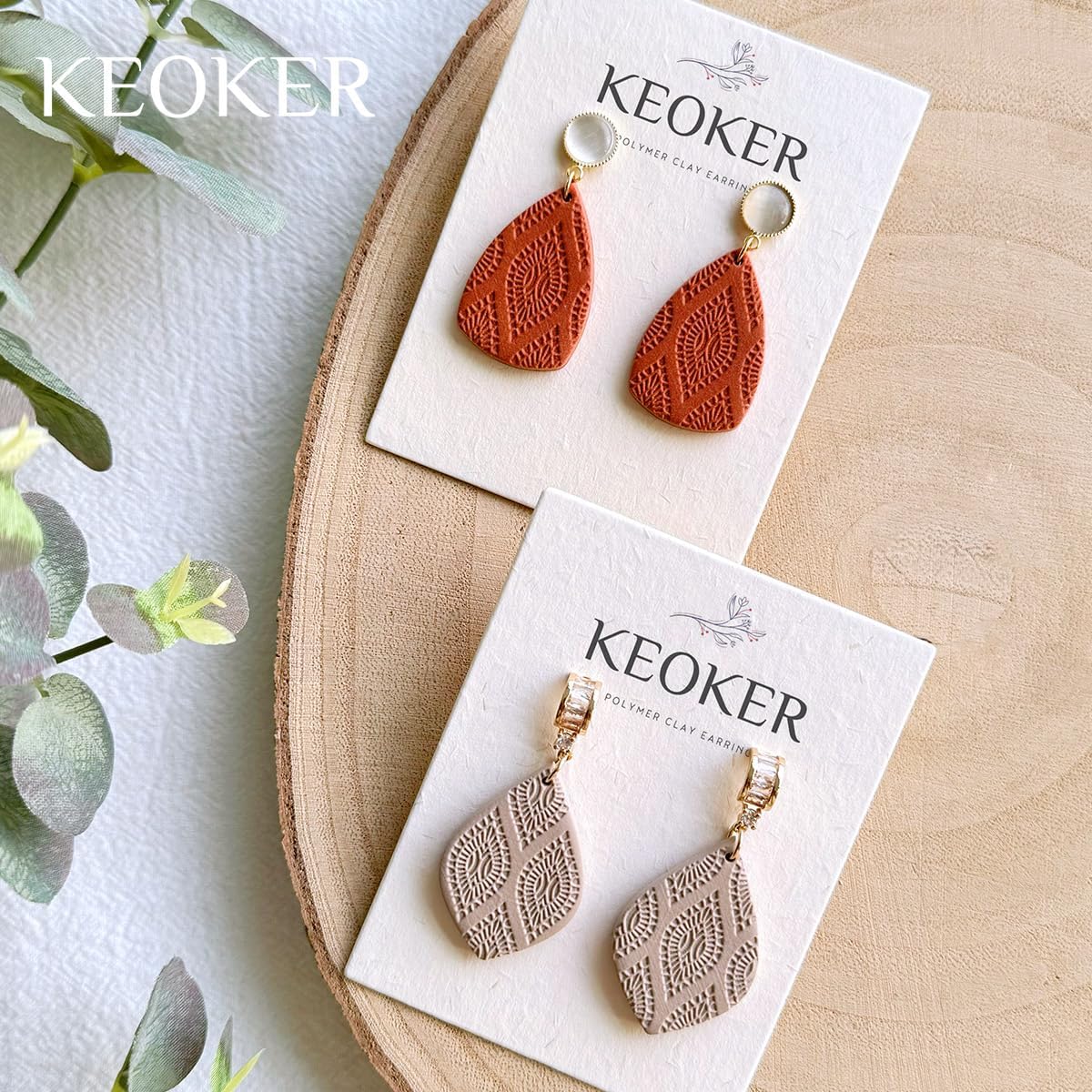 KEOKER Lace Texture Mat for Polymer Clay, Polymer Clay Texture Sheets image 4