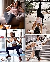 Vista 33 de NexiEpoch - Paquete de 4 leggings suaves para mujer, con bolsillos, control de abdomen y cintura alta, pantalones capri para yoga y ejercicio