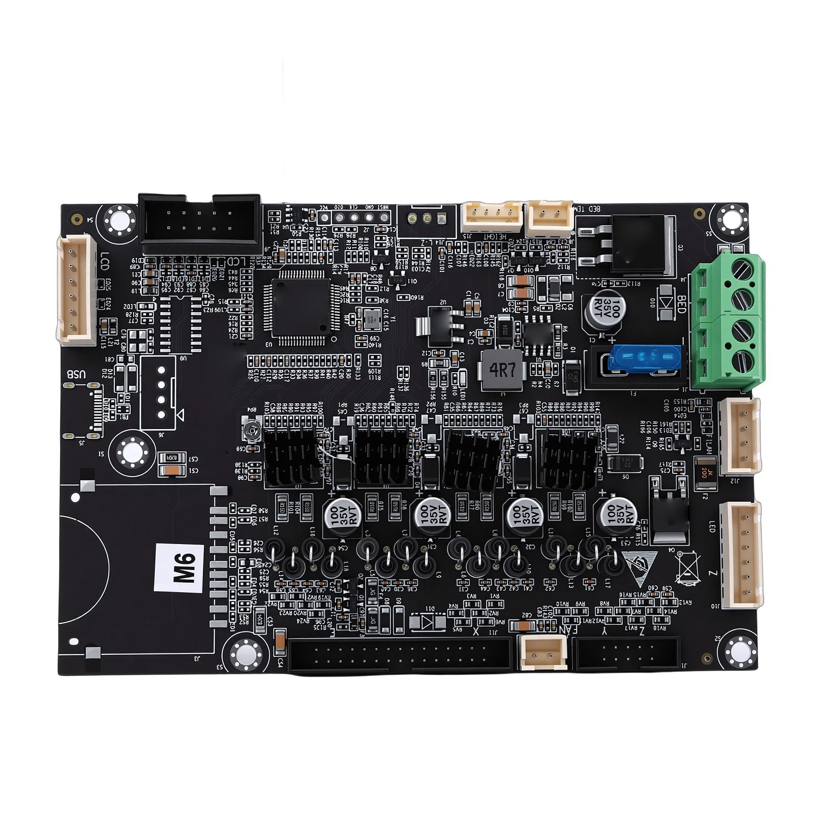 Socobeta Carte Mère D'imprimante 3D, Remplacement Silencieux 32 Bits à Faible Bruit pour Ender3 V3 KE PCB 1 unité