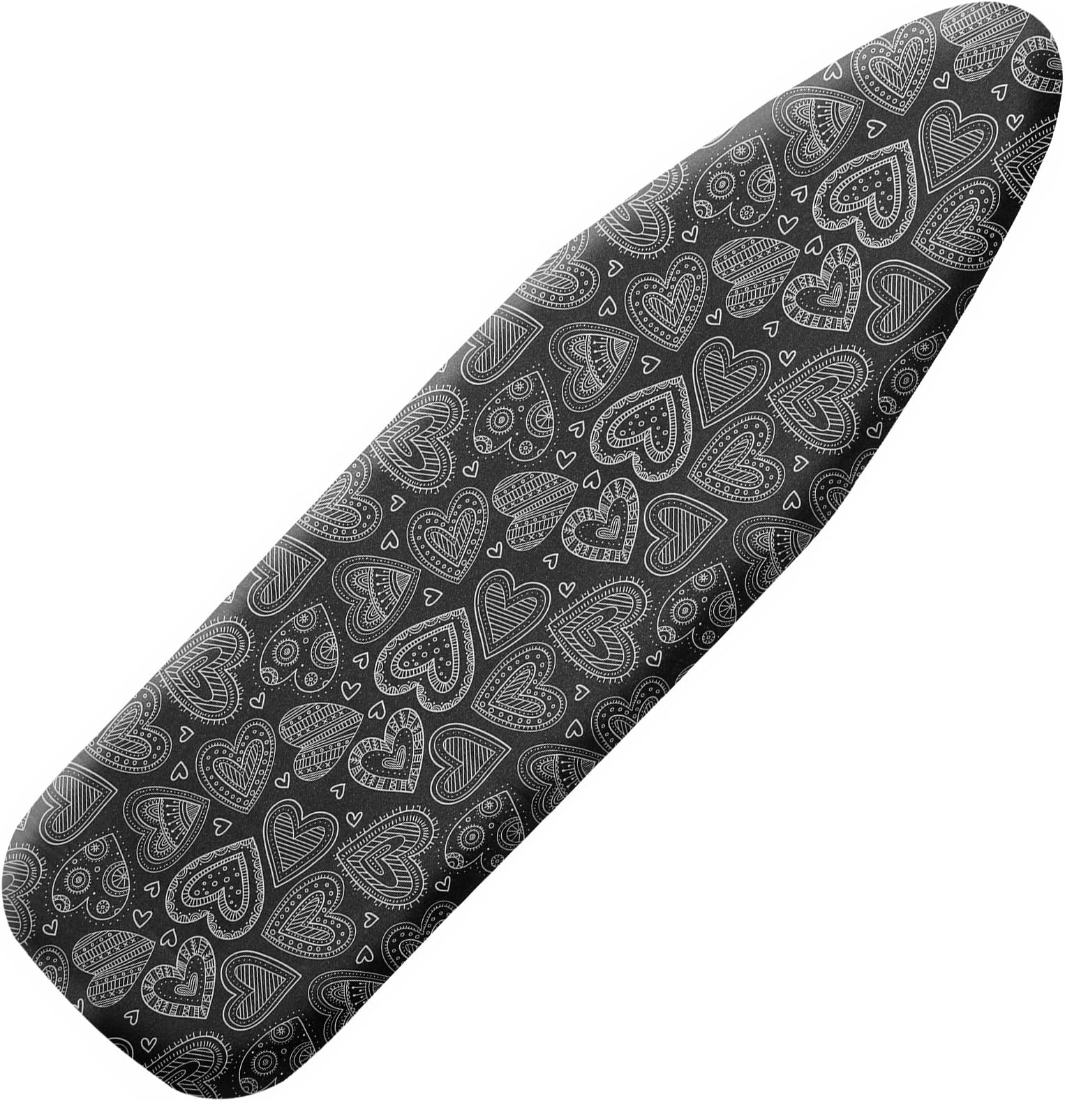 NETILGEN Housse Planche à Repasser Anti-Brûlure Anti-Taches - Taille L 123-132x40-45 Cm - Motif Papillon Bleu Brillant - Antidérapante