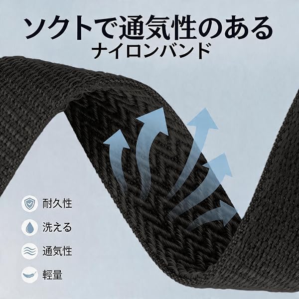 アップルウォッチ バンド 44mm 40mm 46mm 42mm 45mm 49mm 41mm 38mm ナイロン スポーツ アップルウォッチ ベルト男女兼用 柔らかい 通気性 蒸れない マジックテープ iWatch se3/se2/se/For Apple watch バンド 11 10 9 8 7 3 5 4 3/Ultra 3/Ultra 2/Ultra - 3