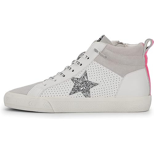 Vintage Havana Womens Lester Perforated High Slip On Sneakers Shoes Casual - Grey