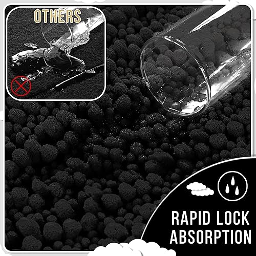 Miniatura 487 de Yimobra - Tapete de baño largo de felpilla, grande de 55.1 x 24 pulgadas, microfibra gruesa, absorbente, extrasuave, antideslizante, peludo, lavable