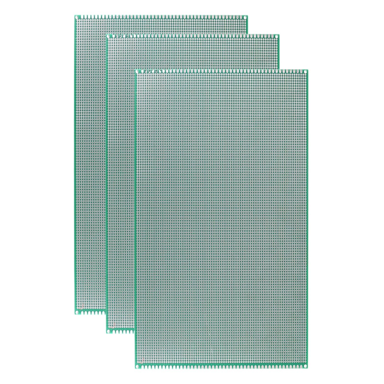 swynrf 3PCS Large 20x30cm Double Side Protoboards PCB Circuit Board for Electronics Projects and Prototyping Board