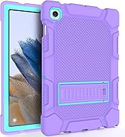 Vista 10 de Rantice Funda para Galaxy Tab A8 con soporte, híbrida a prueba de golpes para tablet Samsung A8, 10.5 pulgadas (SM-X200/X205/X207), negro y azul