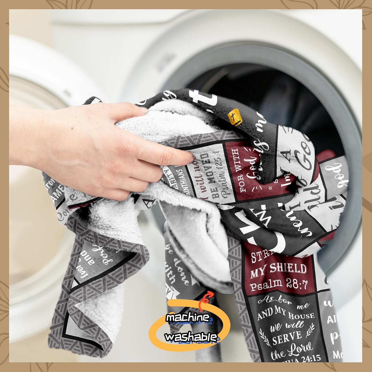 Christian/Catholic/Religious Gifts for Men, I Can Do All Things Through Christ Blanket 60" X 50", Inspirational/Encouragement/Spiritual Gifts for Men, Mens Christian Gifts - Image 7