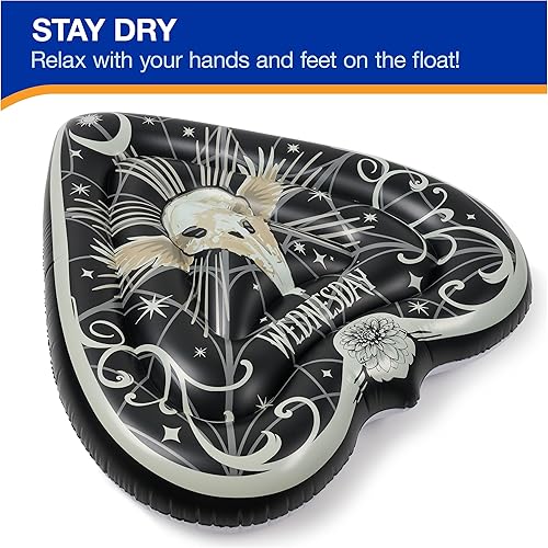 Miniatura 3 de Swimways Wednesday Swim Tube Pool Float, Inflatable Pool Floats & Kids Pool Toys, Swimming Pool Accessories & Beach Essentials for Teens Aged 14 & Up