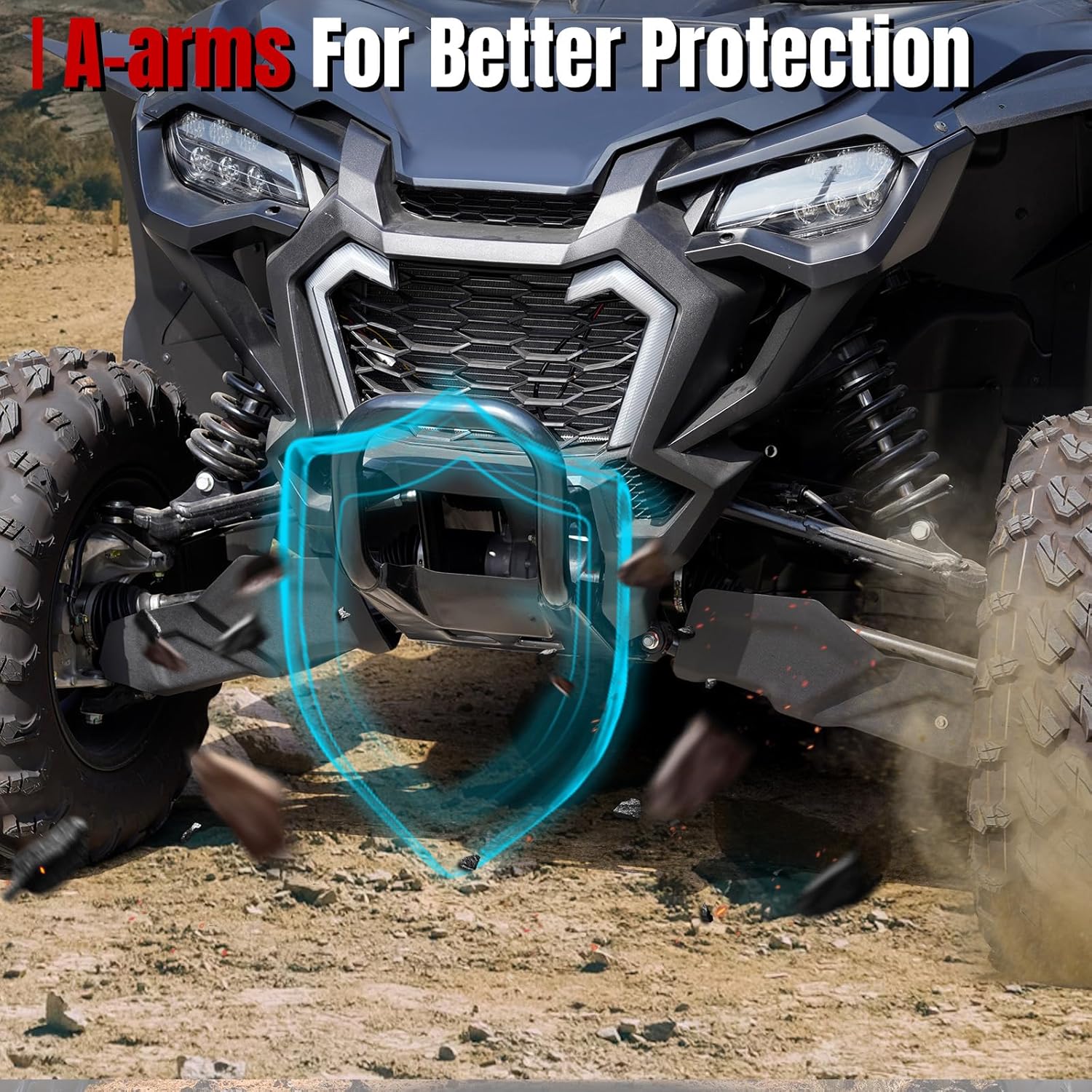 A & UTV PRO A-Arm Guards for Honda Talon 1000X 1000R Accessories 1000X-4 2010-2024 Replace OEM #0SK10-HL6-A00, 2PCS
