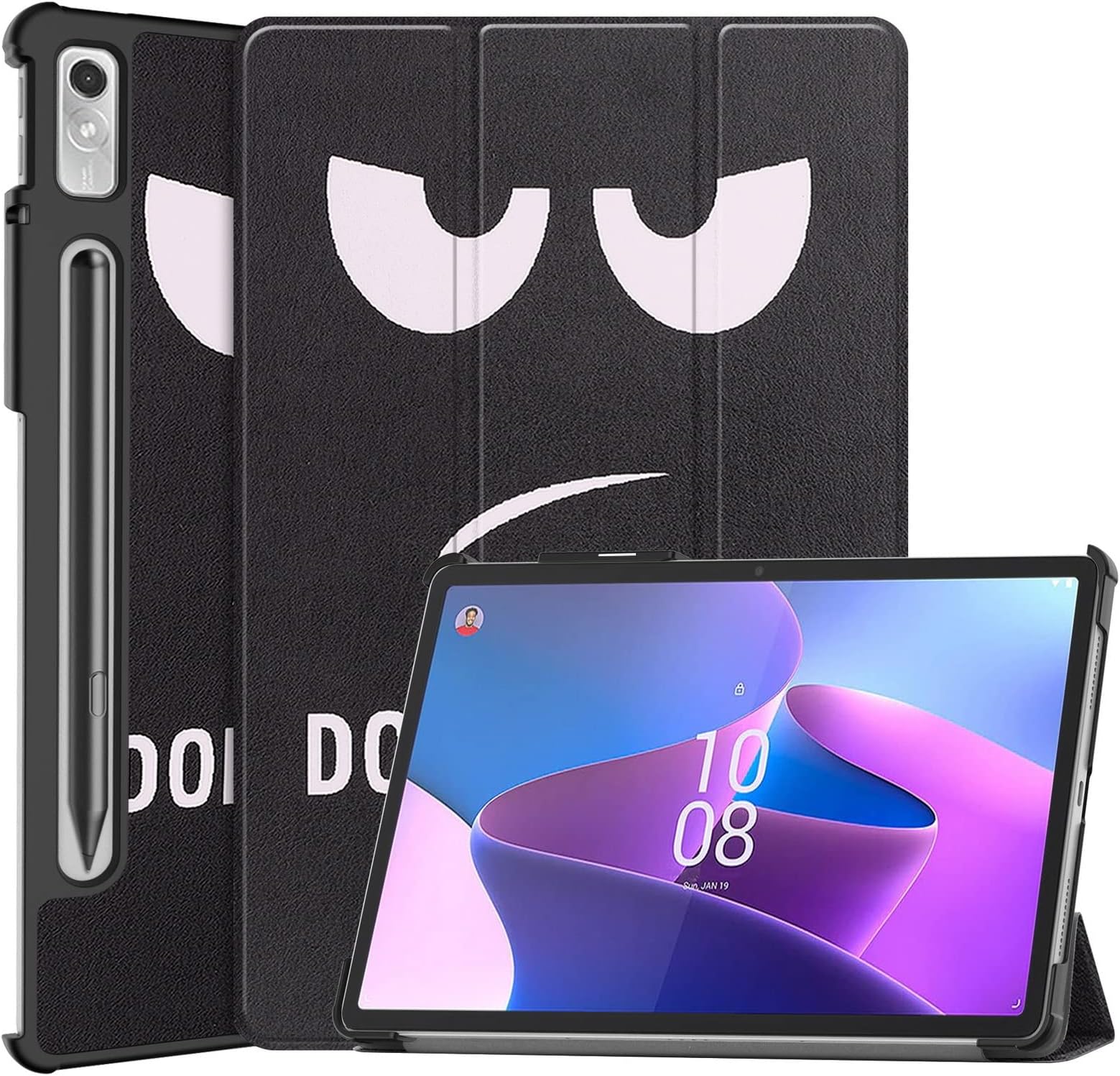 DWaybox Case for Lenovo Tab P11 Pro 11.2 Case/Tab P11 Pro Gen2 2022, Folio Slim Lightweight Hard Shell Smart Protective Cover with Multi-Angle Stand -Eye