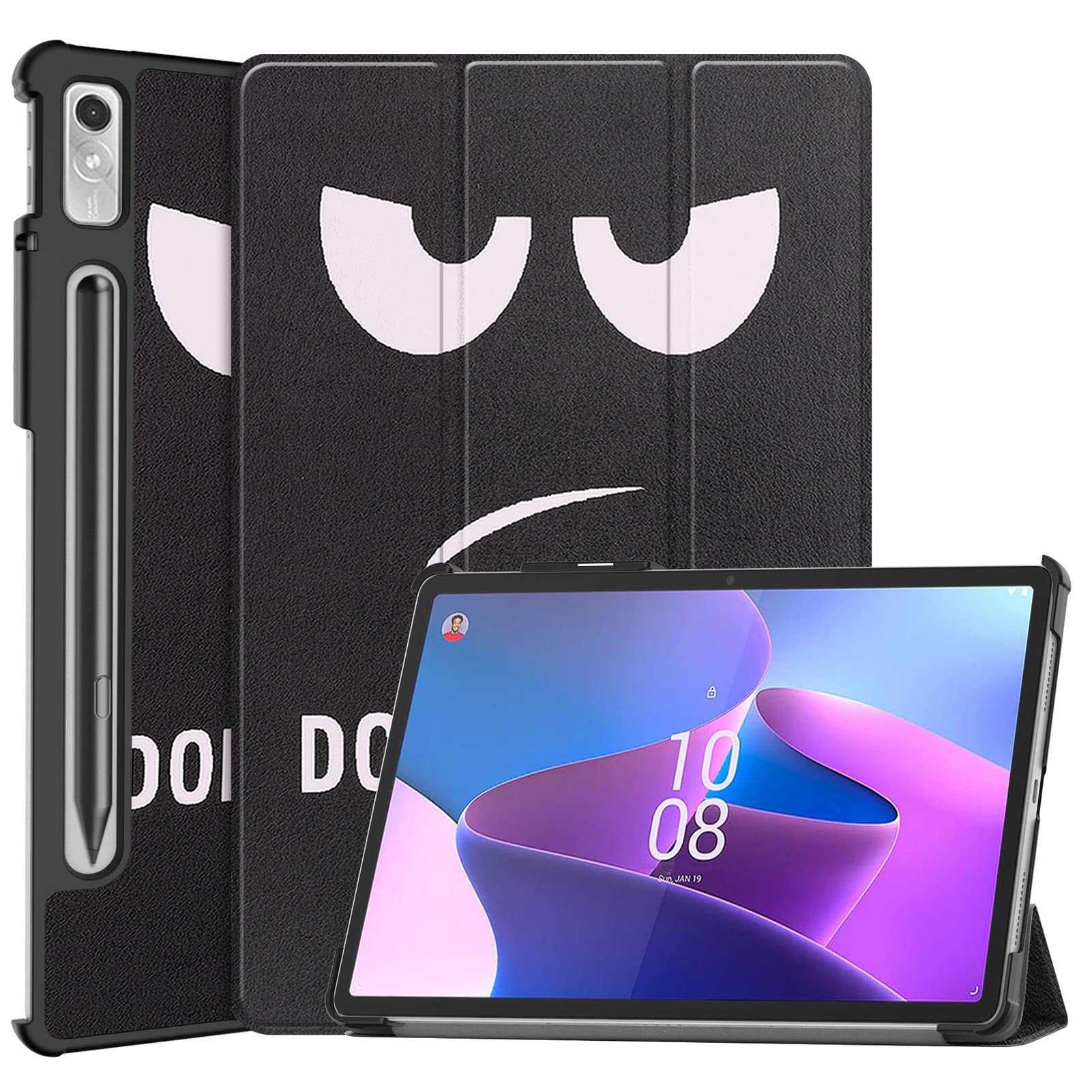 DWaybox Case for Lenovo Tab P11 Pro 11.2 Case/Tab P11 Pro Gen2 2022, Folio Slim Lightweight Hard Shell Smart Protective Cover with Multi-Angle Stand -Eye