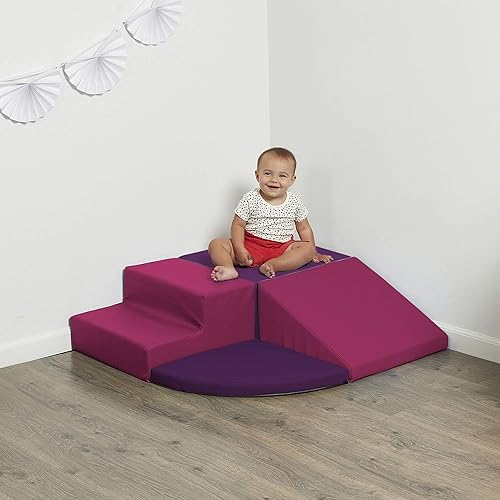 Miniatura 13 de SoftScape - Escalador de esquina para niños pequeños, estructura de juego activo para interiores para niños pequeños y niños, espuma suave segura