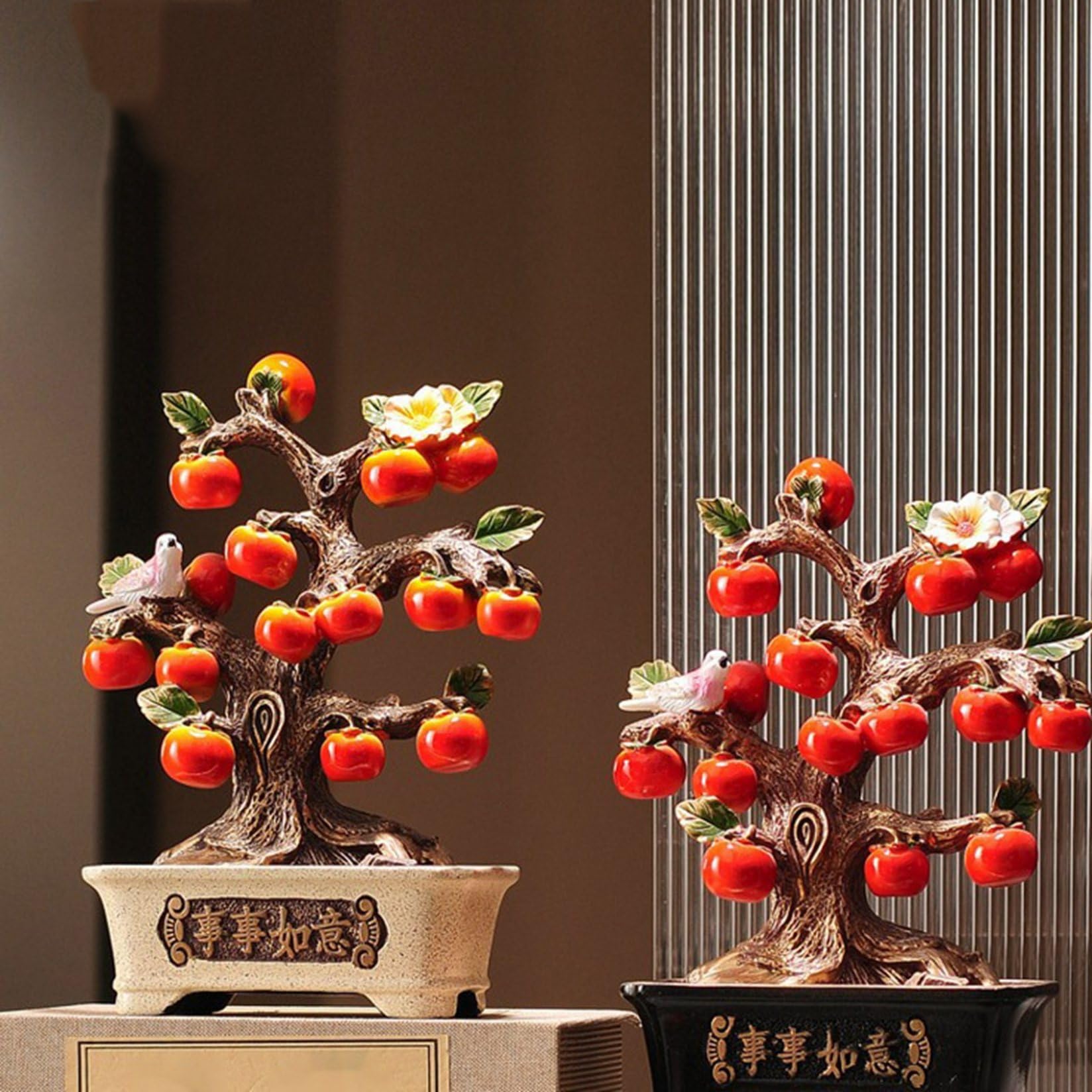 Amazon.co.jp: 招財樹 金のなる木 財福の樹 柿 財運 幸運 繁栄 風水