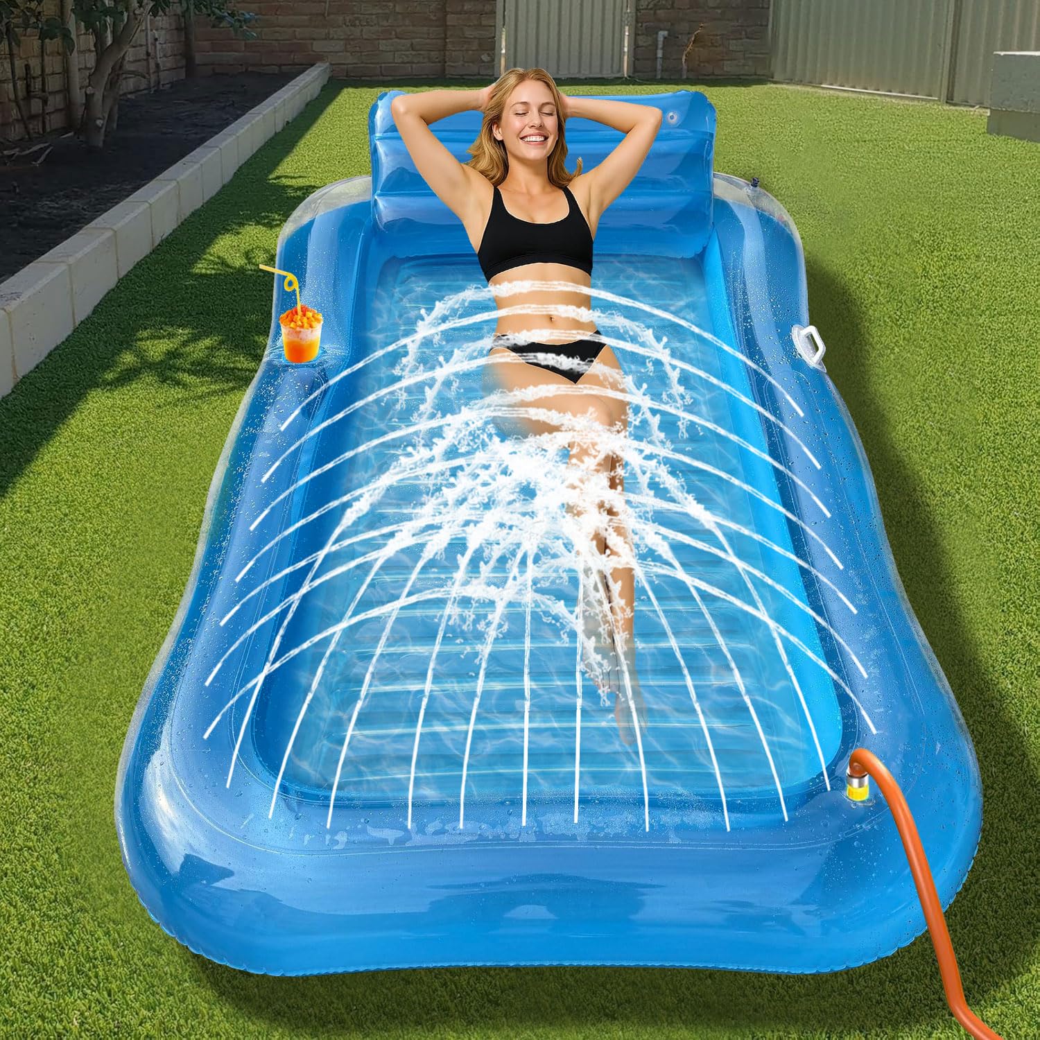 Bouée Gonflable Piscine Adulte,avec Auvent,Porte-Boissons,Bouées Et Matelas Gonflables,Matelas Gonflable Piscine,3-en-1,Accessoire Piscine,pour Plage, Partie, Vacances