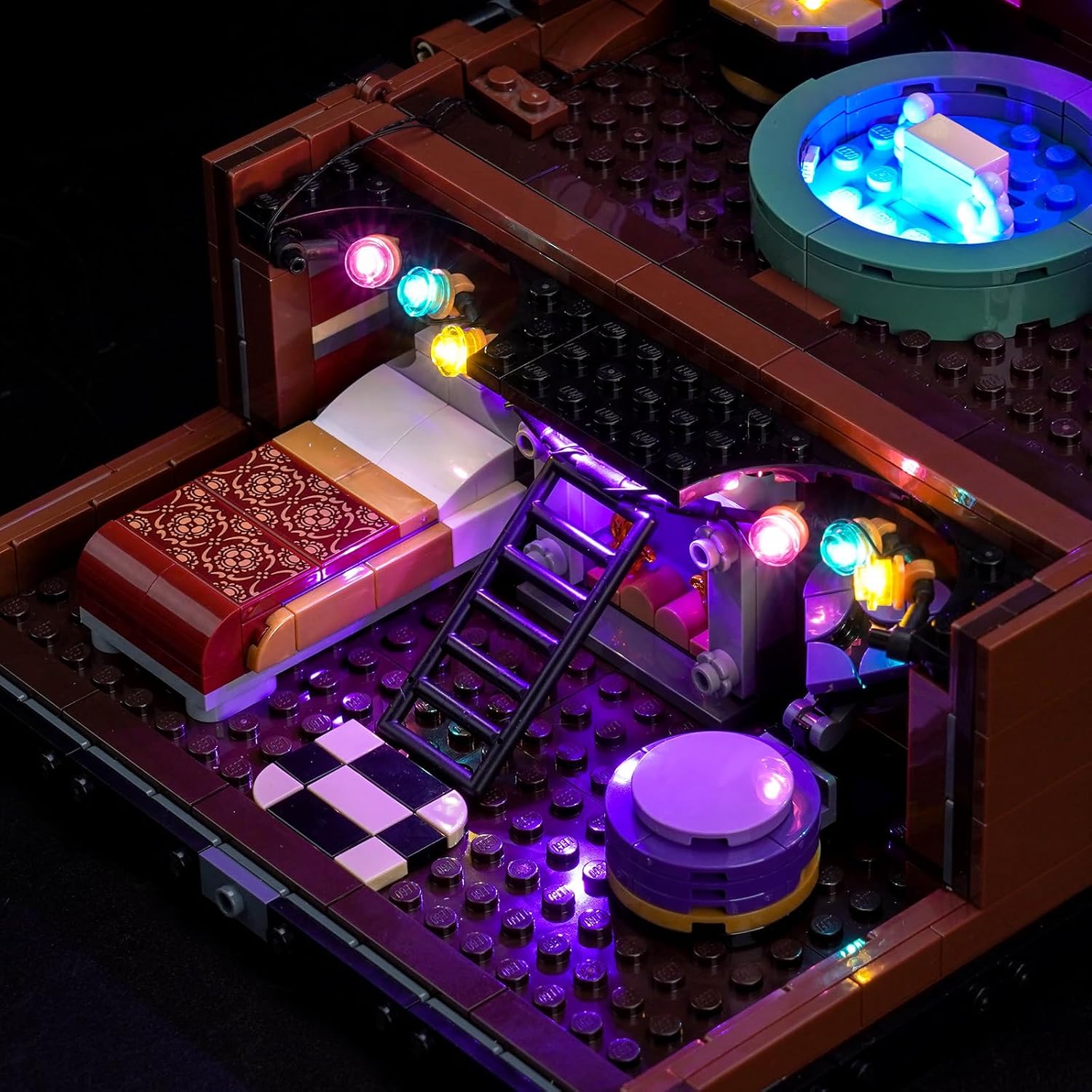 LED Lighting Compatible with Lego 76785 Wednesday Thing’s Apartment - JUST Lights,Light Kit Compatible with Lego Wednesday 76785,NOT Included The Model