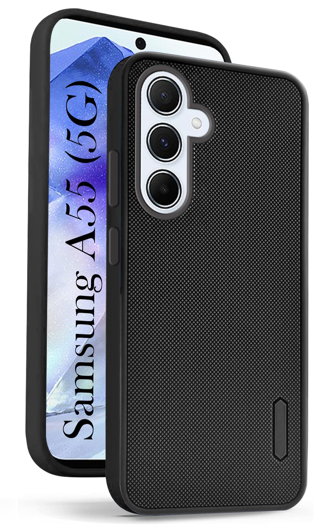 Jkobi Back Cover Case for Samsung Galaxy A55 5G (Textured Grip Design | Camera Protection | Slim and Light Weight | Soft Touch and Feel | Black) (B0D1R31XJD) Amazon Price History, Amazon Price Tracker