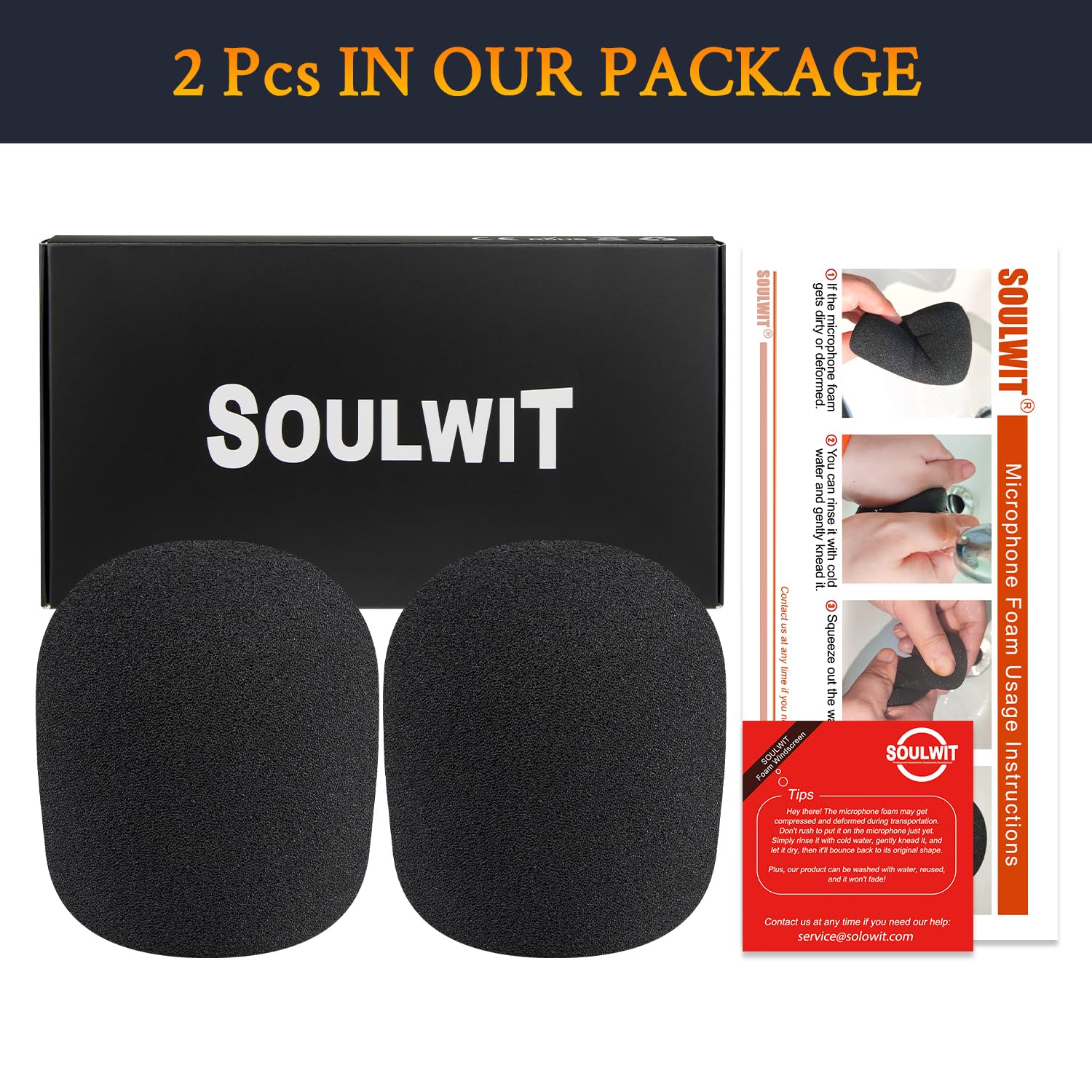 SOULWIT 2Pcs Microphones Pop Filter for Rdiameter DE(Rode) PodMic Cardioid Dynamic Broadcast - Image 3