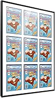 Vista 128 de Poster Palooza Marco de cómic con paspartú para 2 cómics CGC, CBCS o PGX Graded Comics – Marco de cómic negro para cómics de 8.125 x 13 pulgadas