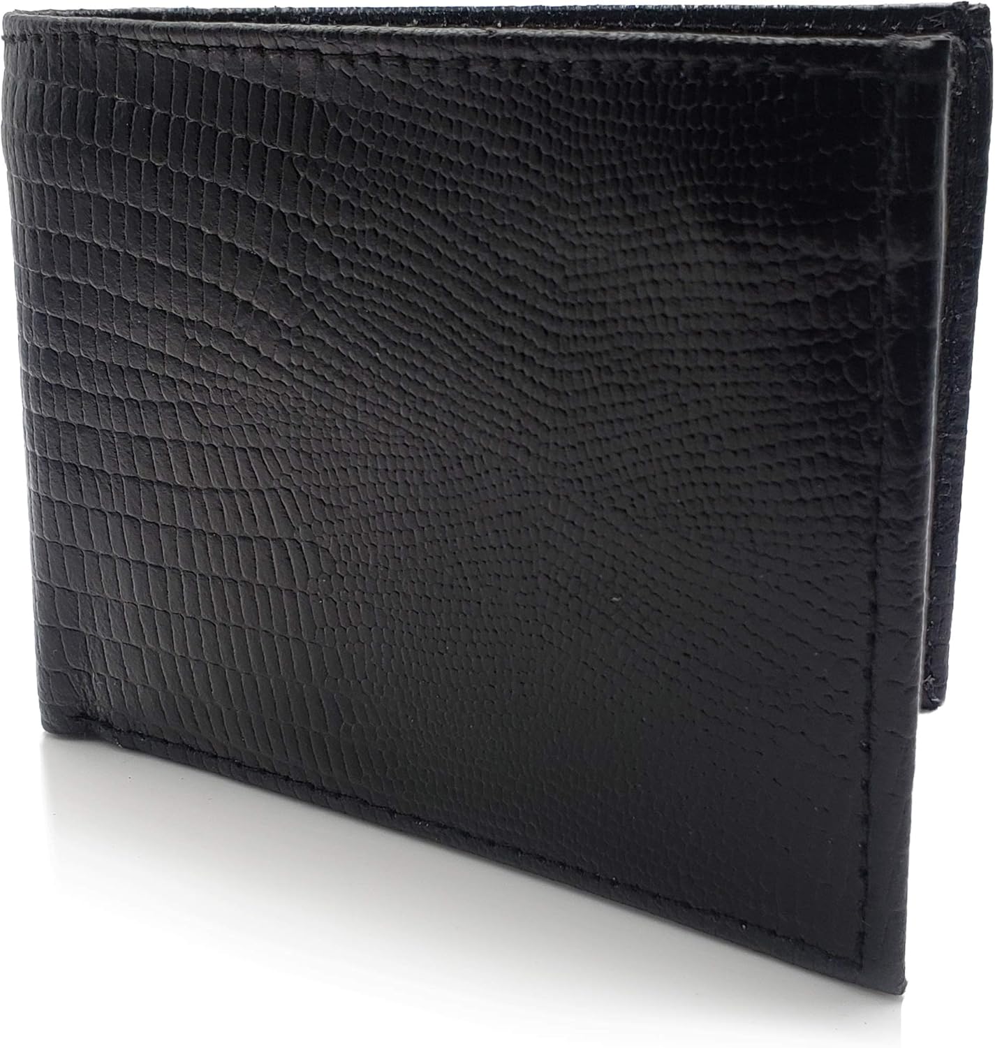 Amazon.com: AG Wallets Genuine Leather Snake Skin Embossed Bifold Mens ...