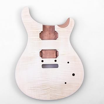 DIY Electric Guitar Kit Body,Mahogany,Flame Stripes