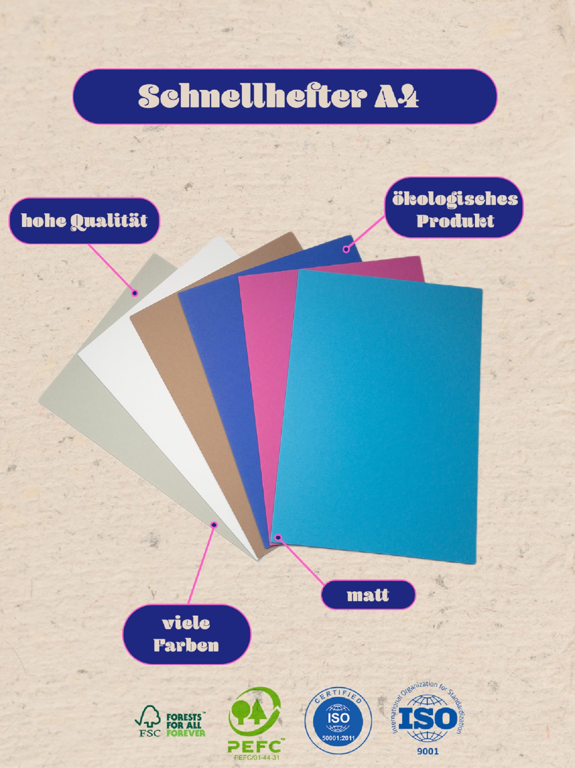 Original BIGO Presentation Folder DIN A4 Cornflower Blue Pack of 10 Versatile Use for Your Offers Exposés - Image 2