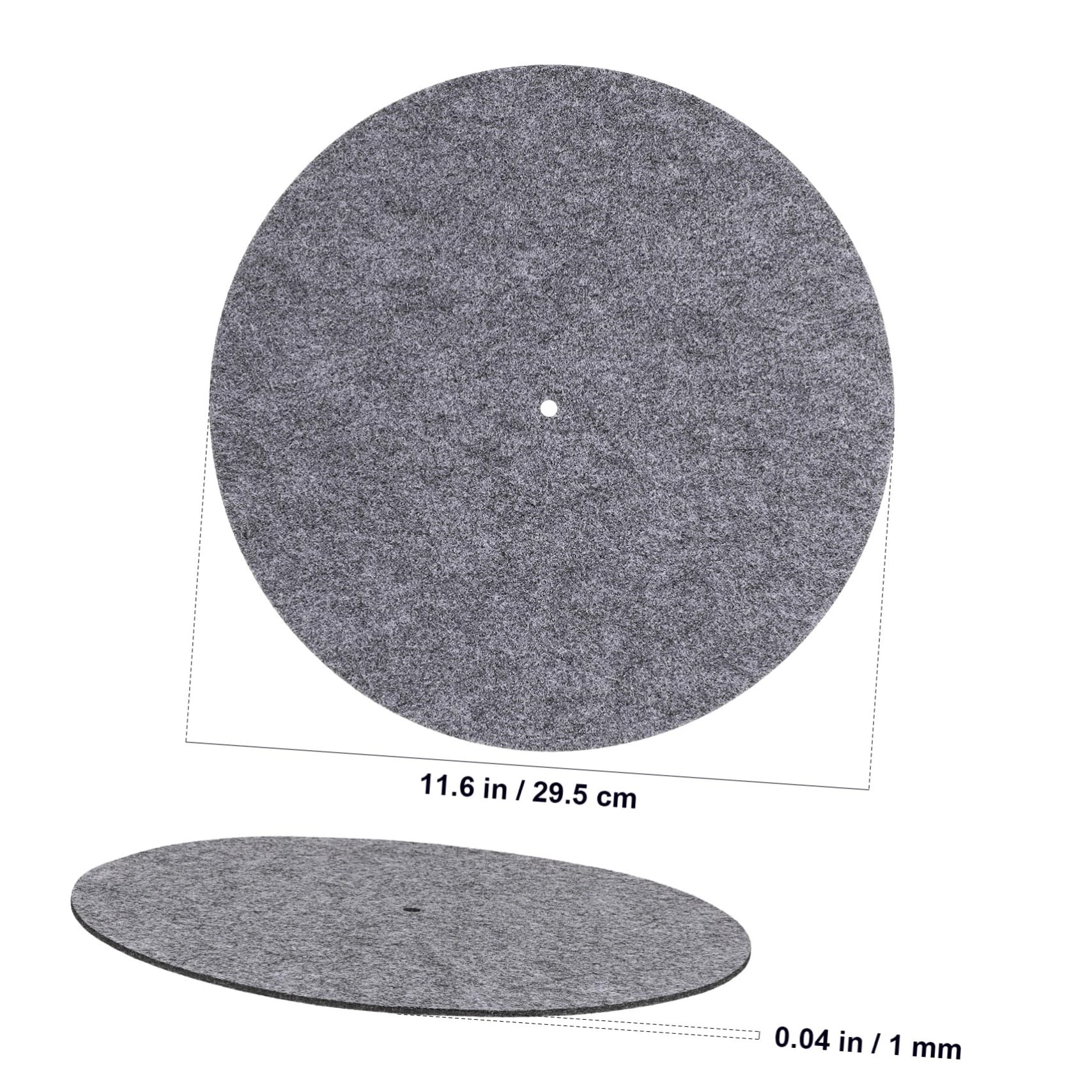 ifundom 2Pcs Felt Turntable Mats Vibration Slipmats for Vinyl Record Players Reduces Friction Enhances Sound Quality Compatibility for Various Turntable Setups