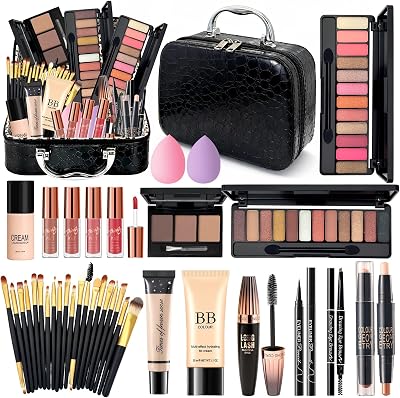 Make Up Set für Frauen, Schminkkoffer Damen, All in One