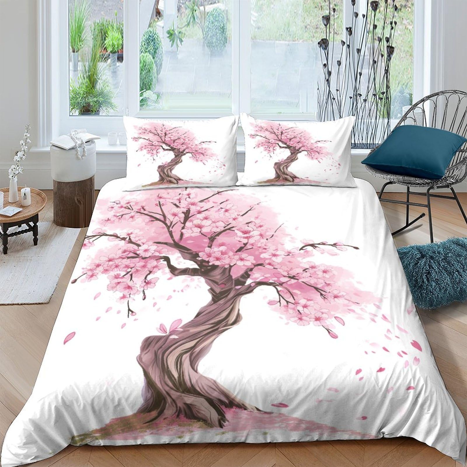 Housse de couette sakura et son style japonais pour créer une ambiance zen dans la chambre enfant