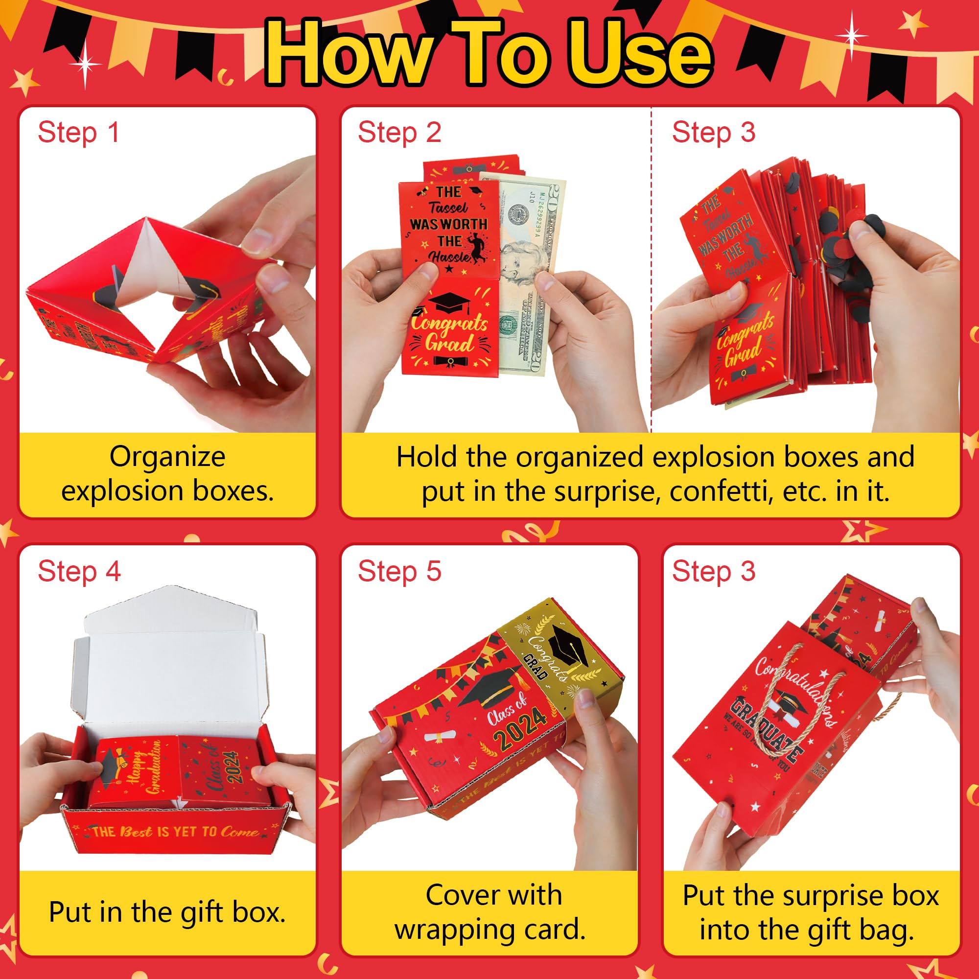 Graduation Exploding Box Card 2021 Graduation Card Graduation