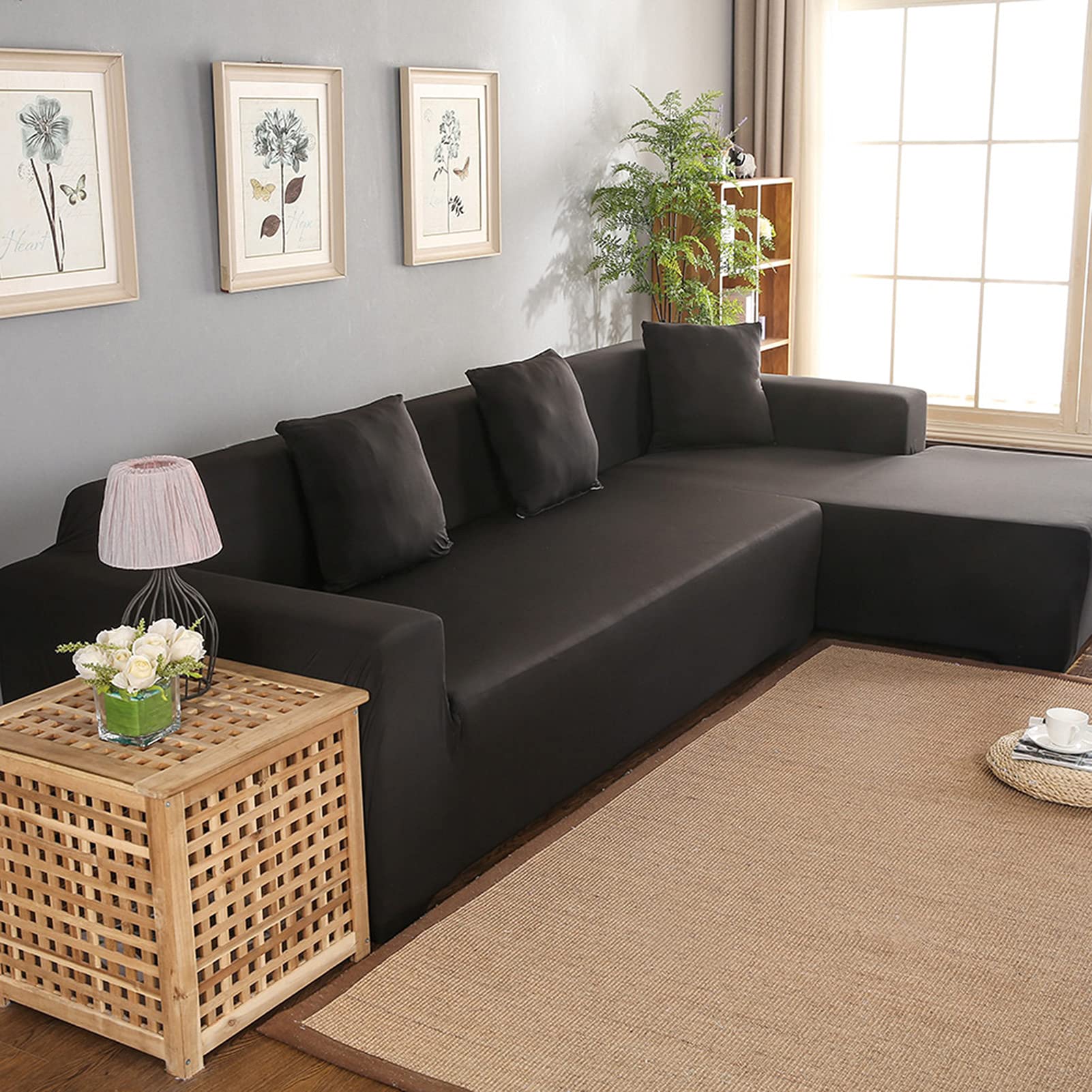 Housse de canapé d'angle douce pour des moments cocooning en famille