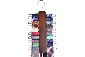 Umo Lorenzo Premium Wooden Tie Rack Hanger