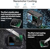 Vista 5 de REYGEAK Juego de 6 filtros de lente CPL ND8 ND16 ND32 ND64 ND1000 compatible con GoPro Hero 12 11 10 9, densidad neutra y filtro de lente