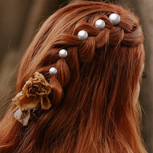 Miniatura 5 de SAVITA 18 piezas de 6 tamaños de horquillas de perlas para el pelo de novia, perlas, alfileres Bobby para bodas, novias, damas de honor, niñas,