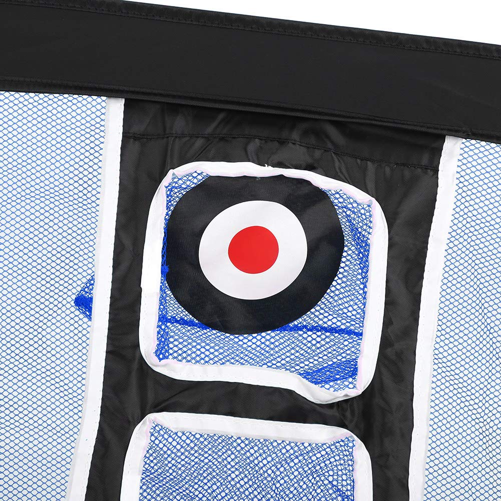 Rete Pratica Golf Tennis Portatile Pieghevole Nero+Blu
