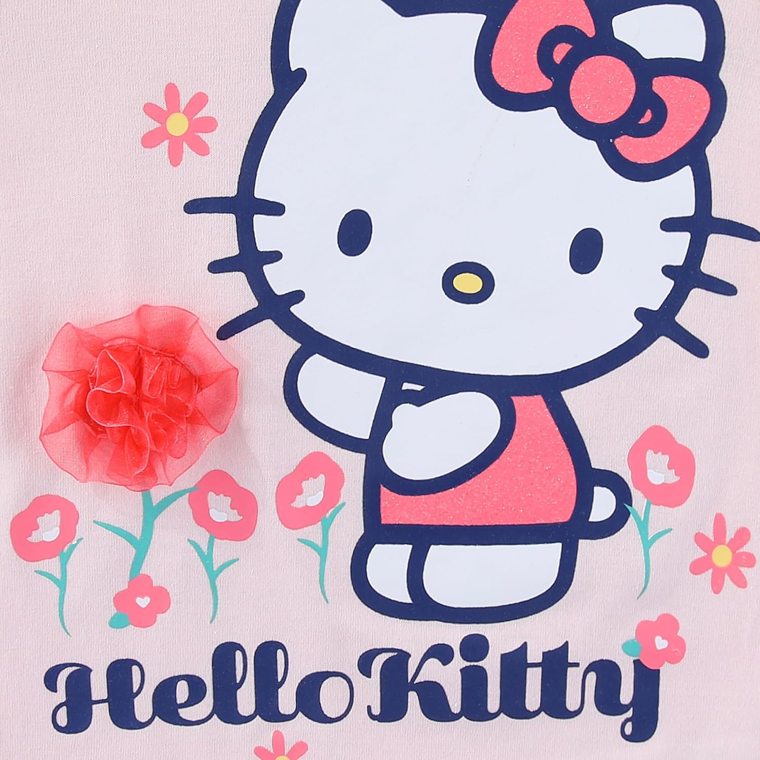 Hello Kitty Sanrio Girls Short Sleeve Shirt and Skort Skirt 2 Piece Set for Big Kids - Image 5