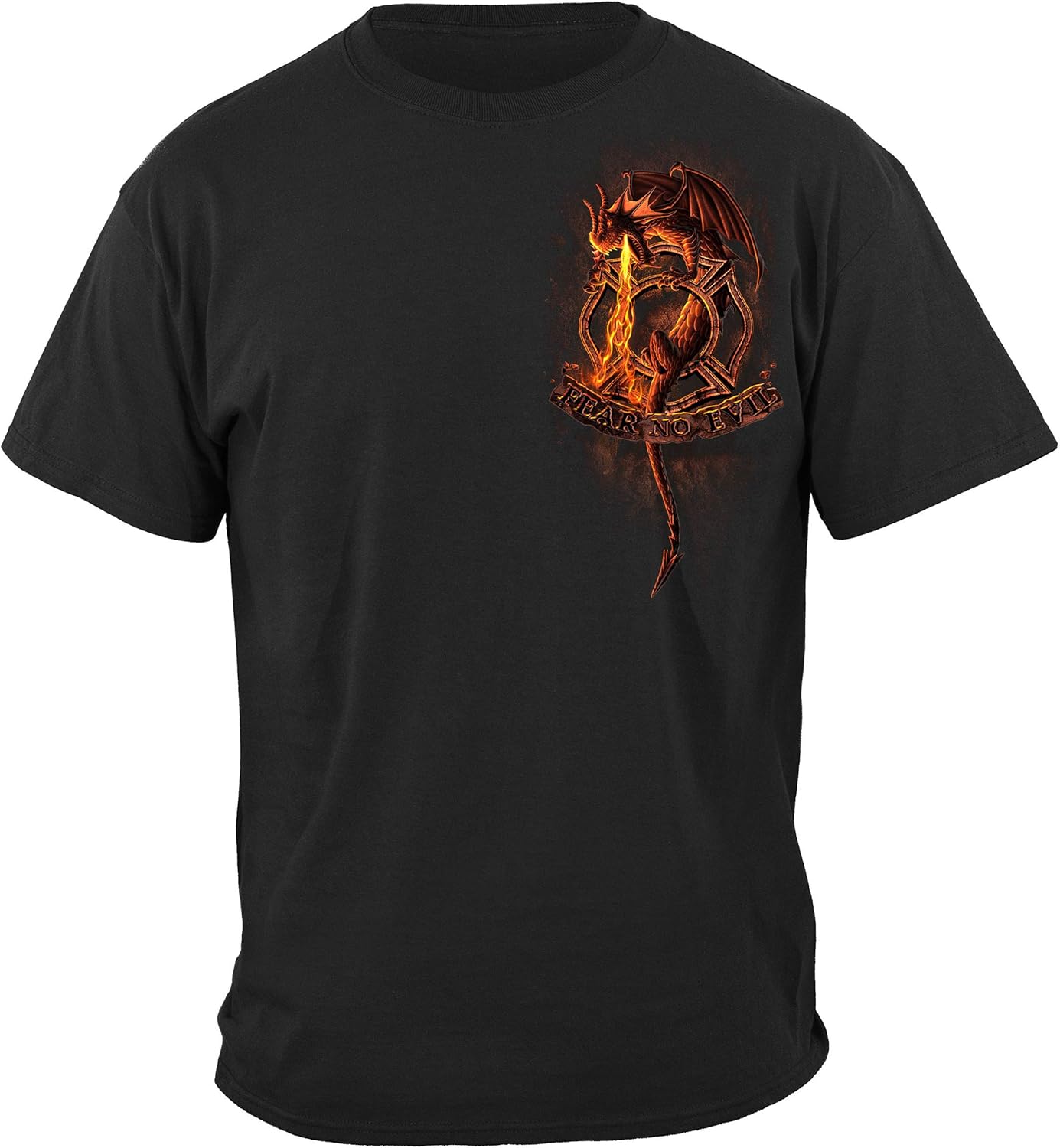 Erazor Bits Firefighter T Shirt Steel Fire Wings with Foil Stamp T Shirt