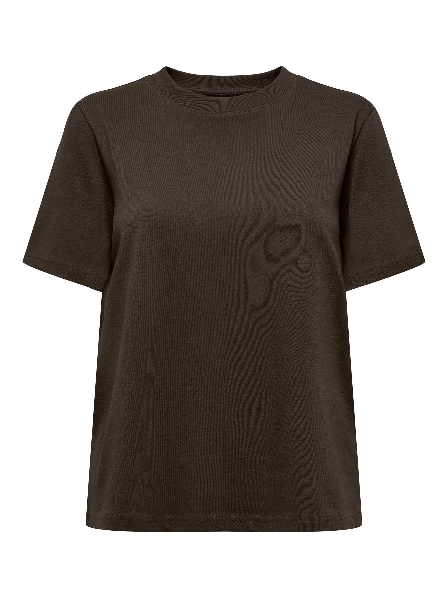 ONLY Women's Onlmonja S/S Tee JRS Noos Basic Regular fit T-Shirt with O-Neck (Pack of 1)