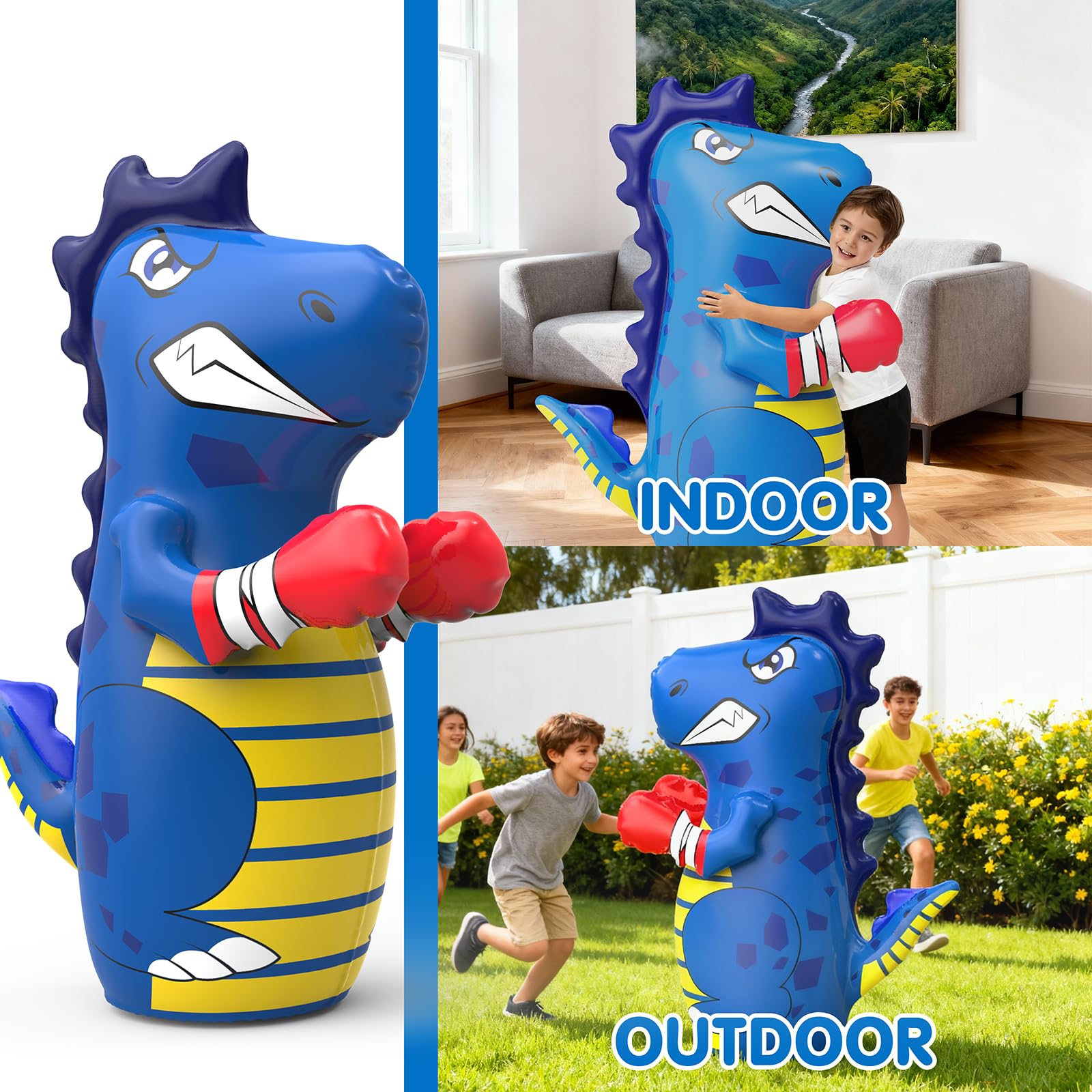 Kids Inflatable Punching Bag - Unicorn & Dino Bop Bag -8 Kids Inflatable Punching Bag - Unicorn & Dino Bop Bag -8