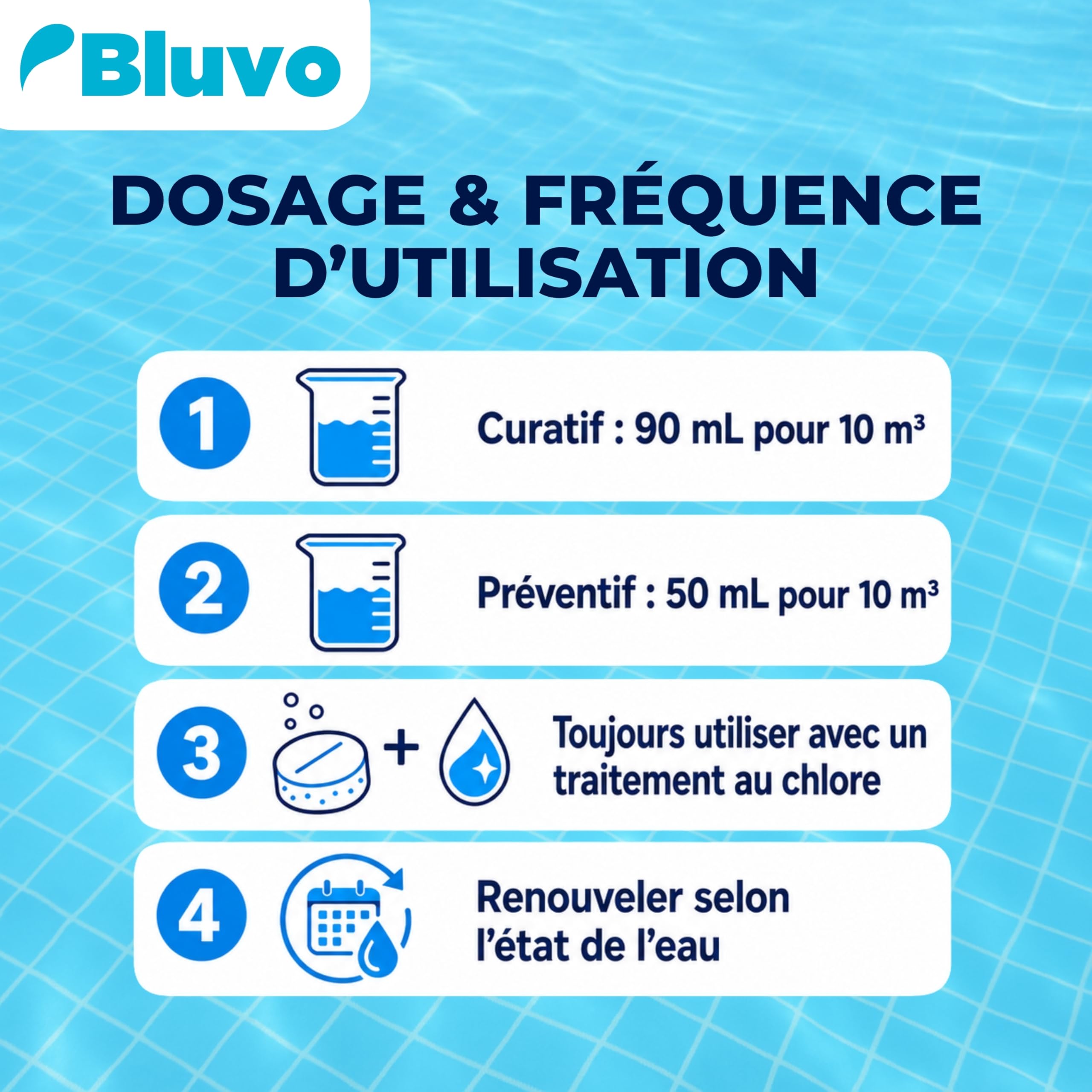 Activateur Anti-Algues Moutarde Piscine 1L | Traitement Algicide Spécifique Contre Les Algues Moutardes | Action Renforcée avec Le Chlore | Usage Curatif et Préventif