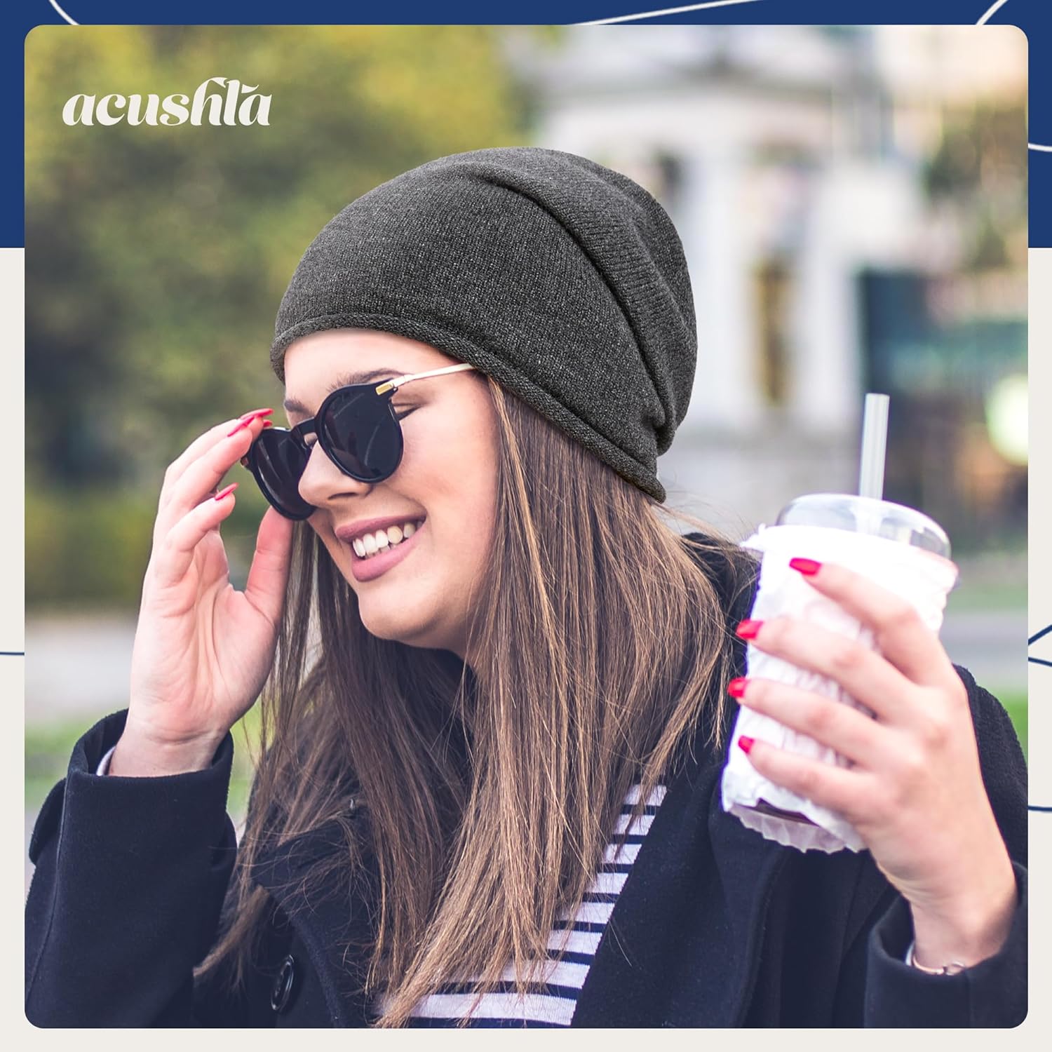 ACUSHLA 100% Merino Wool Slouchy Beanie for Women & Men Knit Winter Hat Unisex Warm Skull Cap for Cold Weather - Image 6