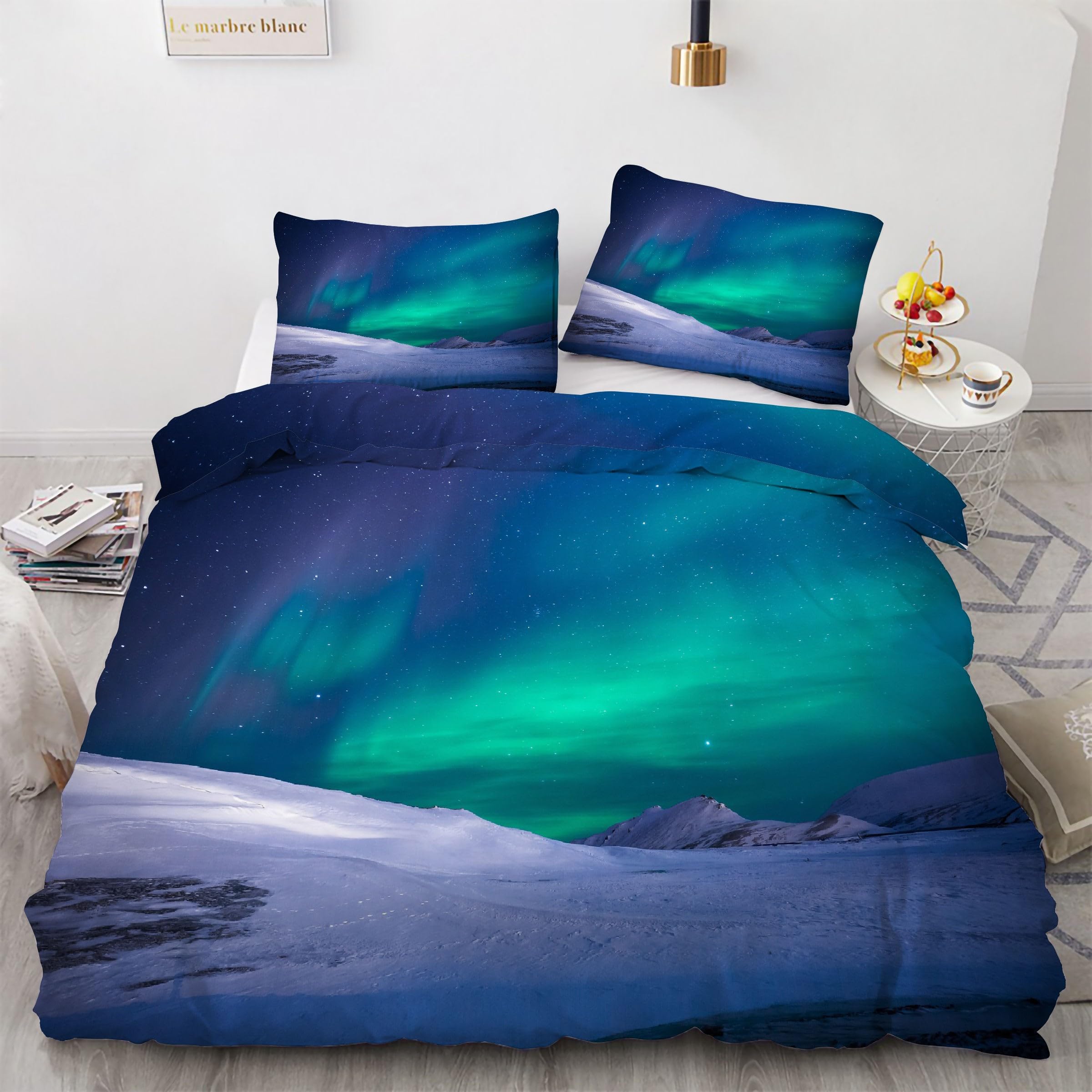 Housse de couette 90x190 zipper pour un lit simple facile à border