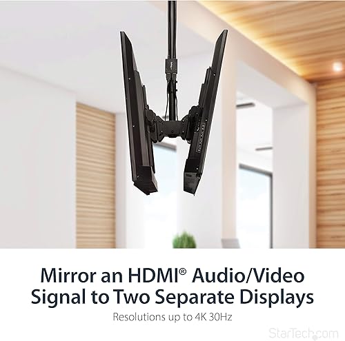 Miniatura 4 de StarTech.com Divisor HDMI 4K 1 en 2 salidas - 4K 30Hz HDMI 1.4 2 puertos caja divisor de video -con cable HDMI de alta velocidad, cable de