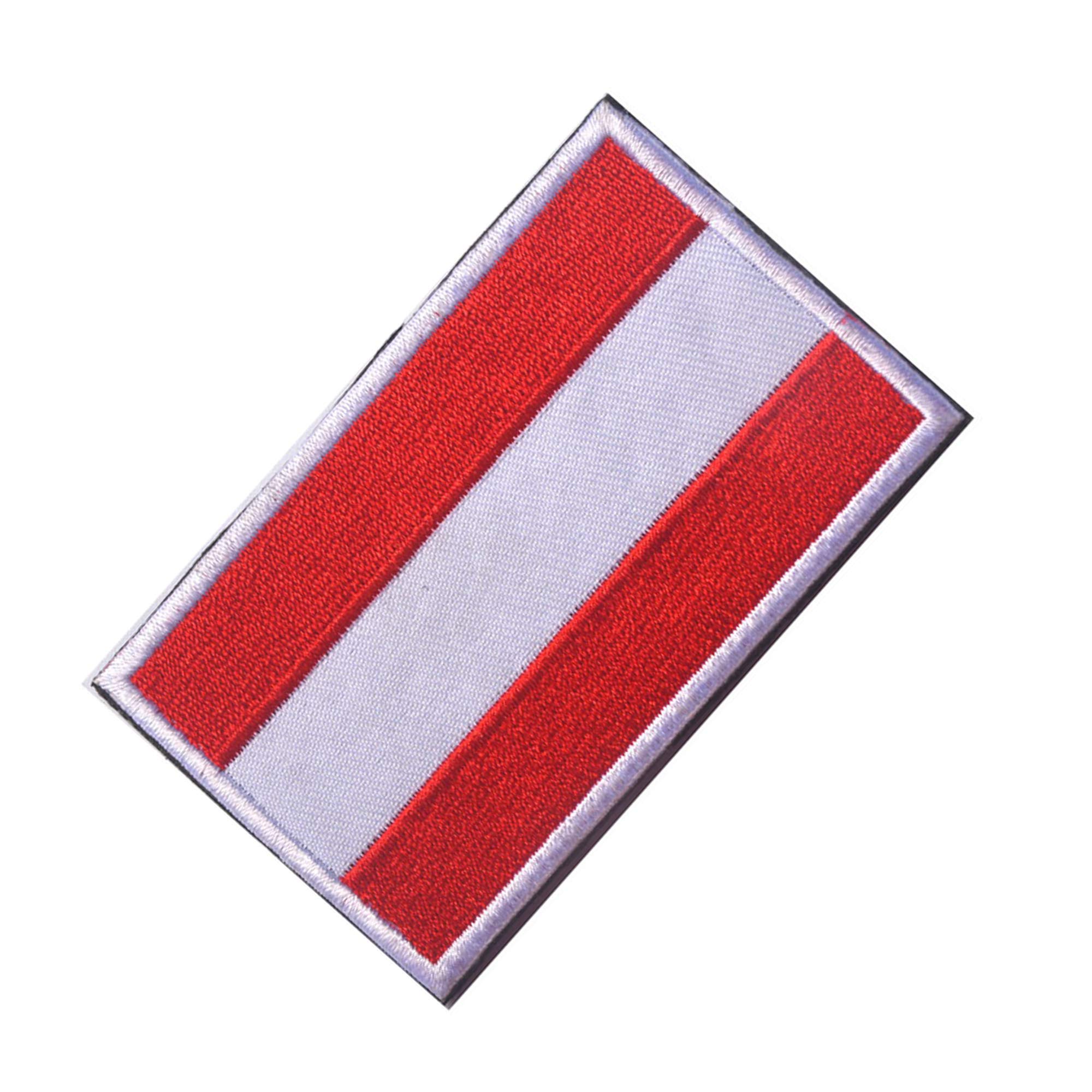 Patch Réfléchissant Drapeau Autriche – À Coudre Ou Coller, 8x5 Cm - 9