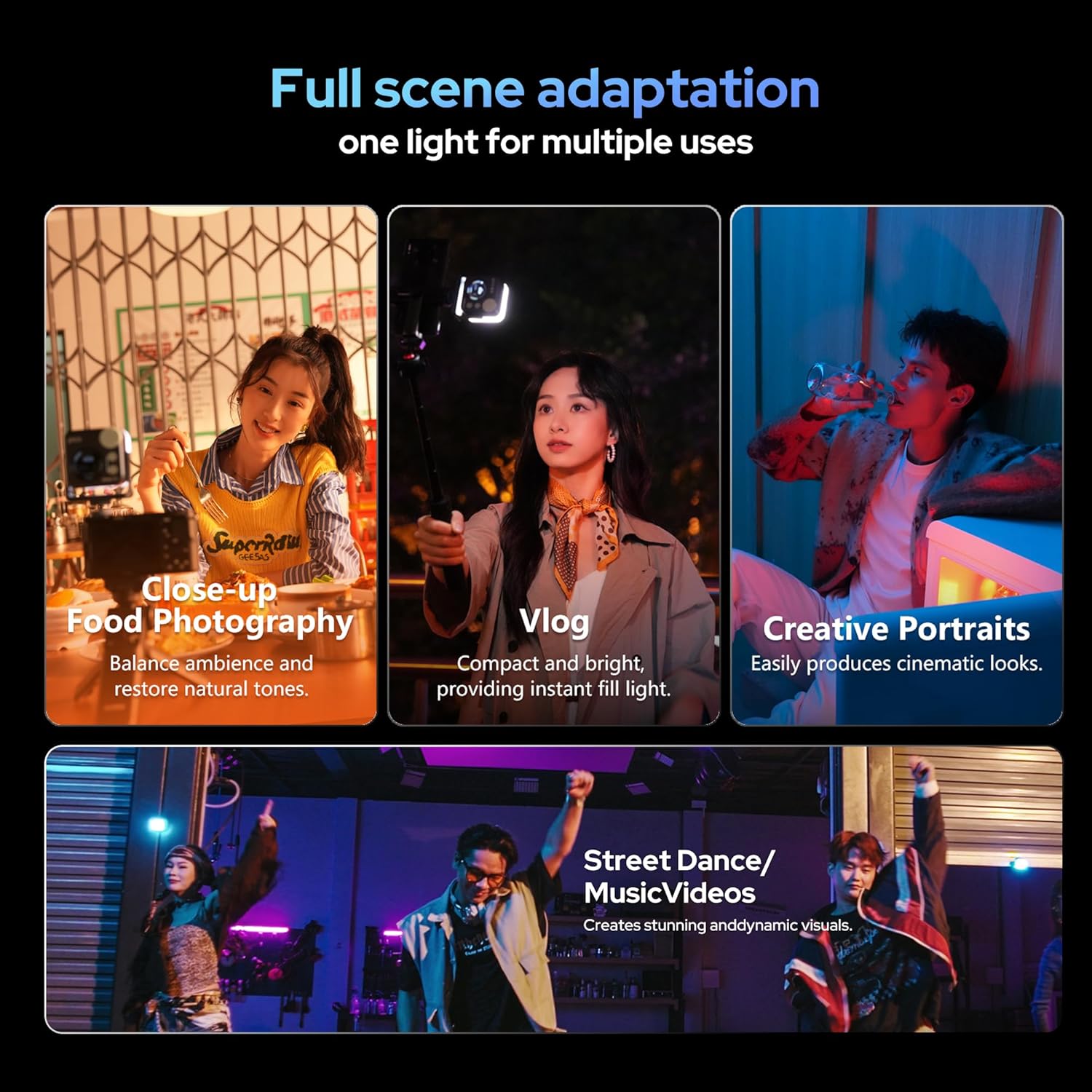 The Nanlite Pico light showing its magnetic base and 1/4-20 mount for versatile attachment.